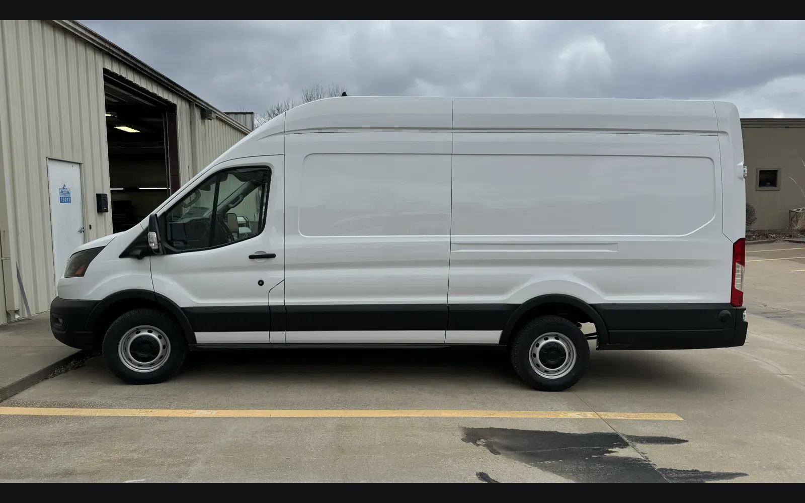 Before: unwrapped vehicle