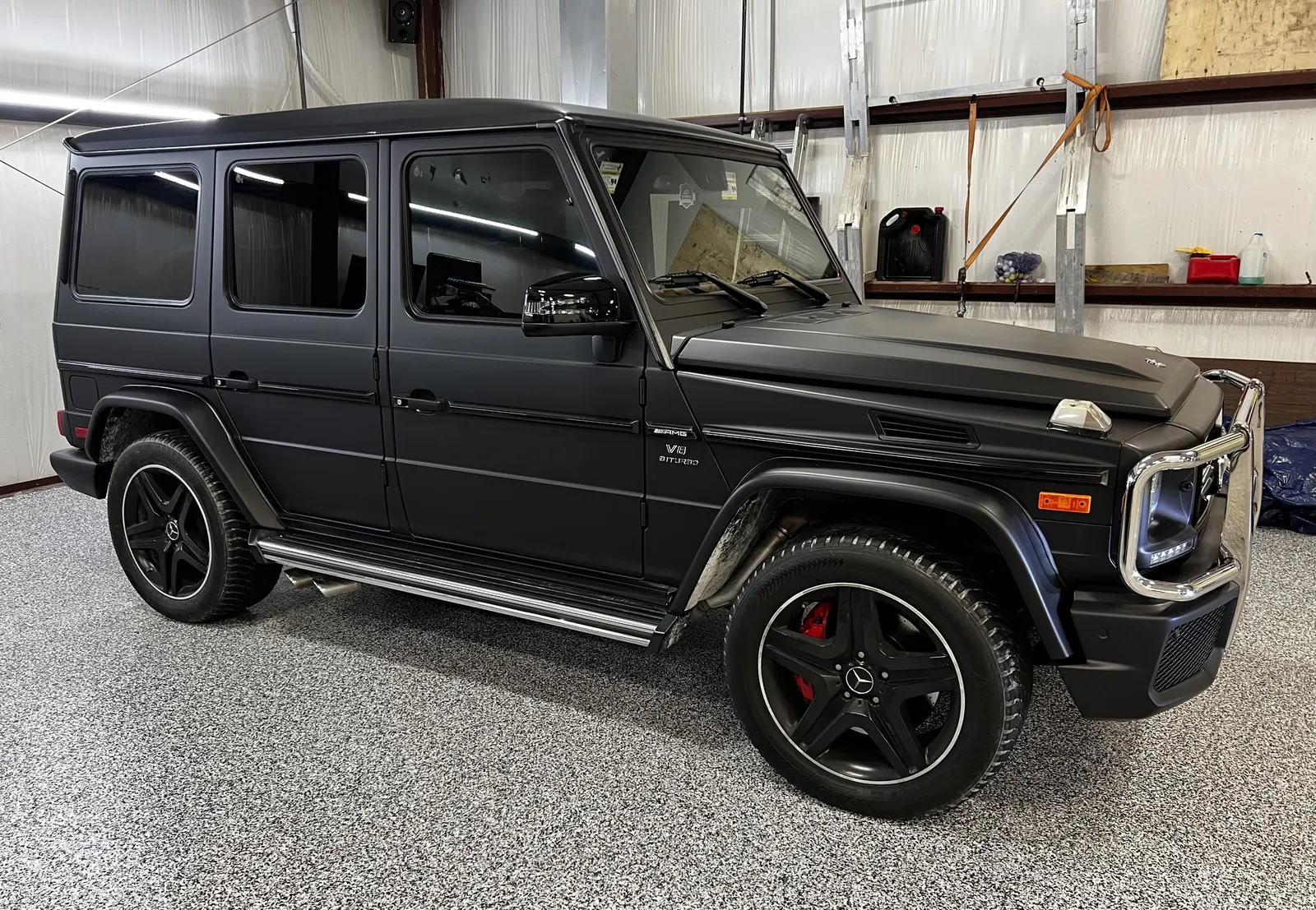 Satin black — Mercedes-AMG G63