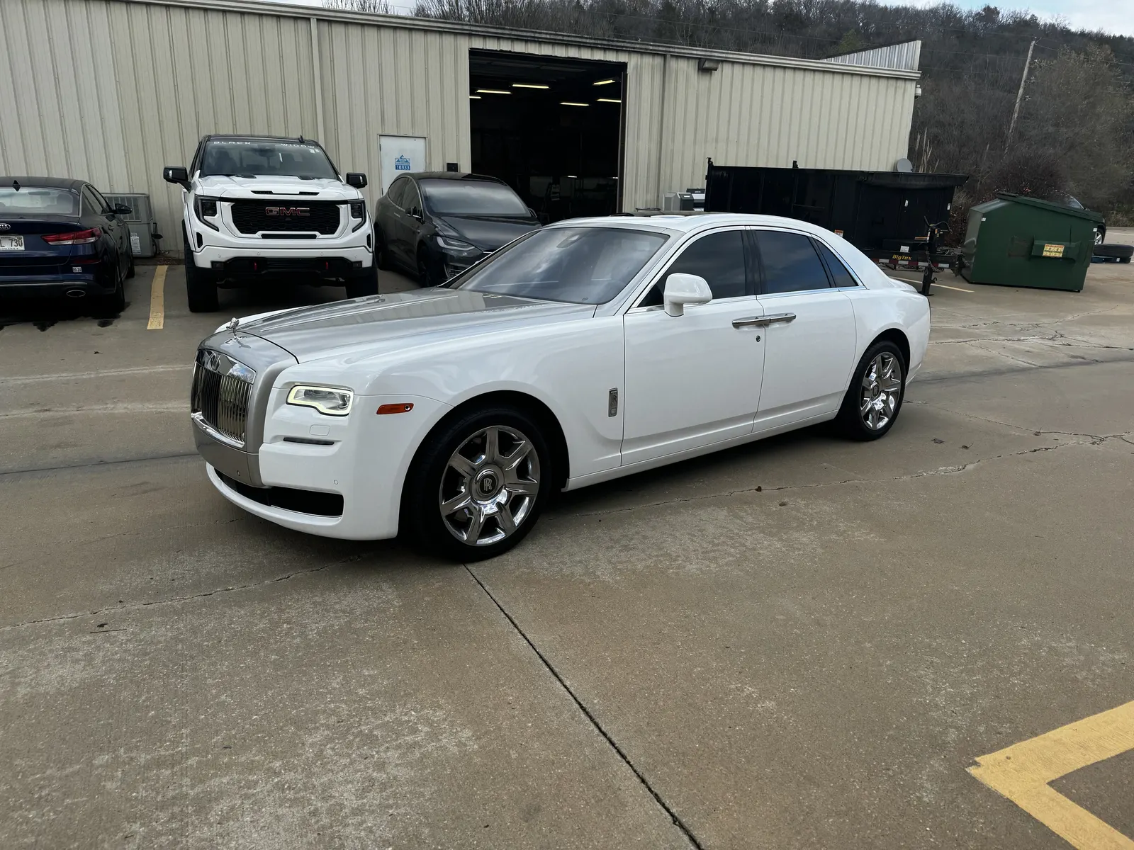 Gloss white color change — Rolls-Royce Ghost