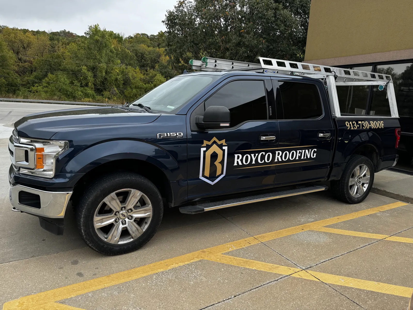 Royco Roofing — cut vinyl + wrap — Ford F-150