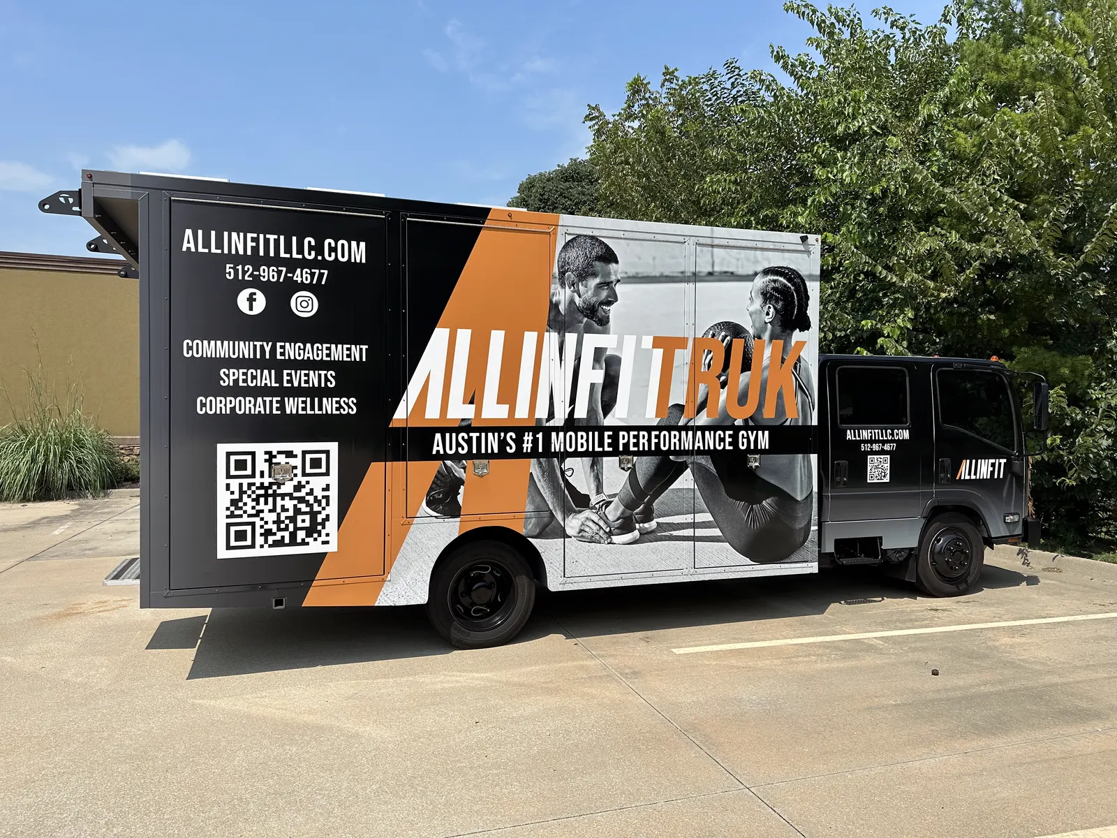 AllInFit mobile performance gym — Step Van