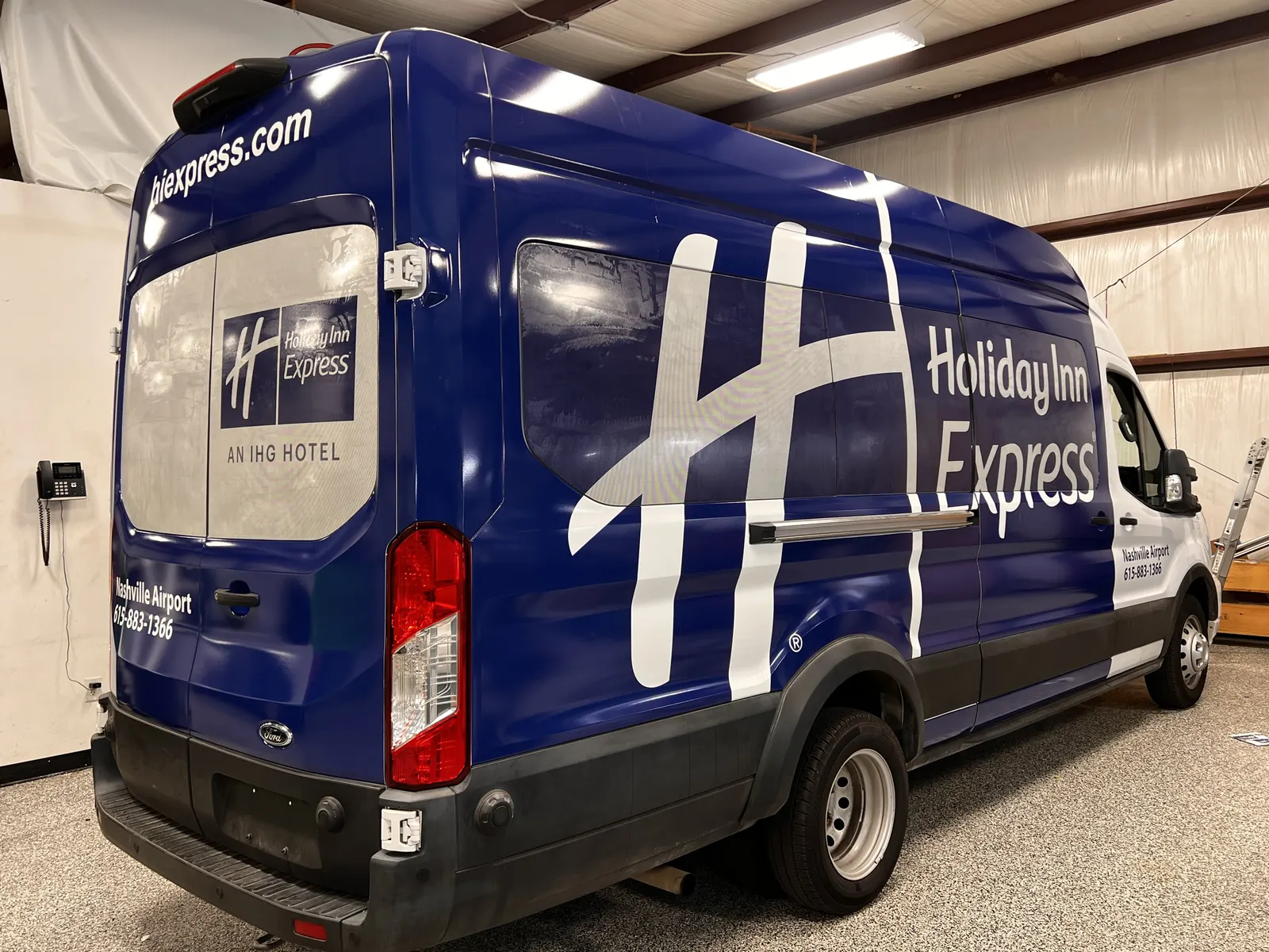 Holiday Inn Express shuttle — Ford Transit