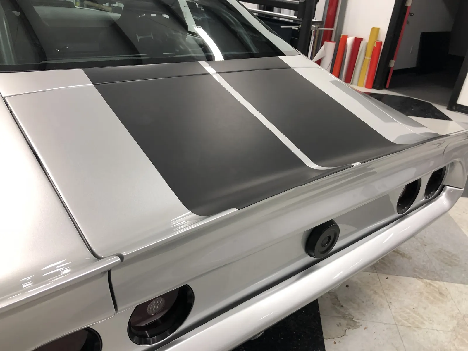Matte black stripe detail — Classic Muscle