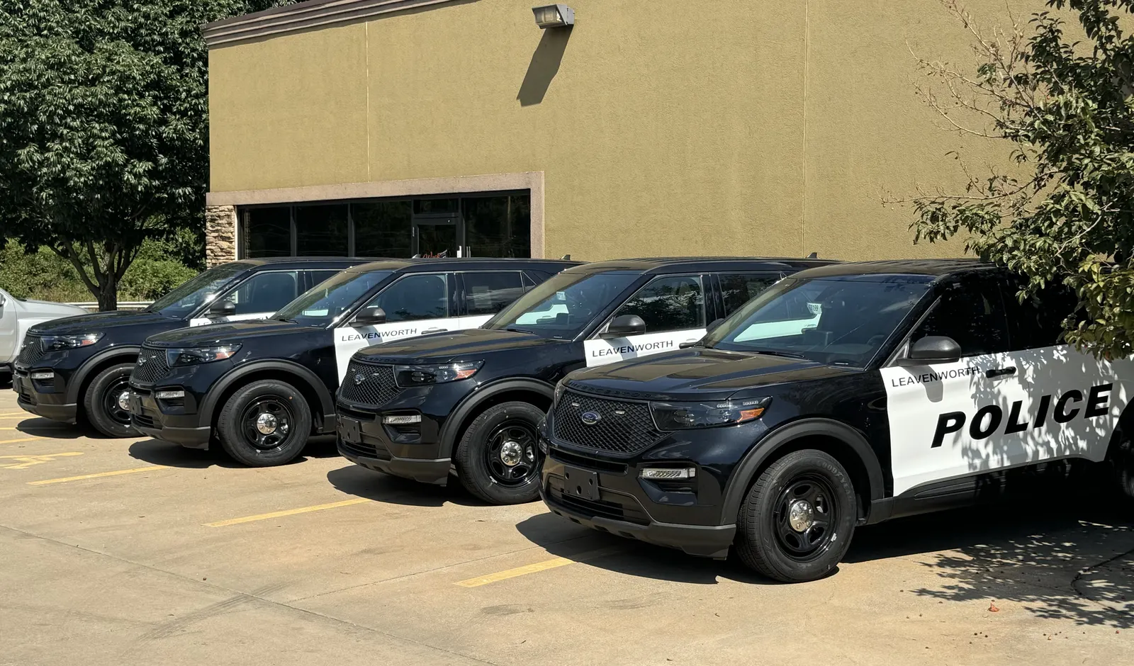 Leavenworth PD patrol fleet — Ford Interceptors