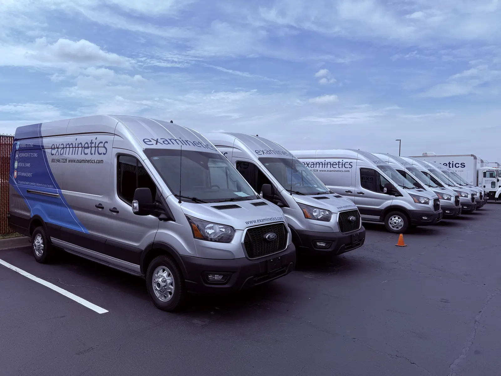 Examinetics fleet day — fresh off the line — Ford Transit Fleet